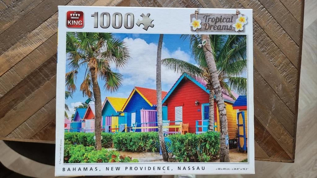 King. Tropical Dreams puzzel. 1000 stukjes, Ophalen of Verzenden, 500 t/m 1500 stukjes, Zo goed als nieuw, Legpuzzel