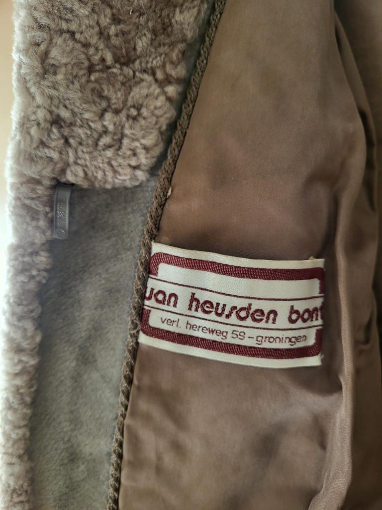 Vintage bontjas, Ophalen of Verzenden, Gedragen, Maat 42/44 (L), Bruin
