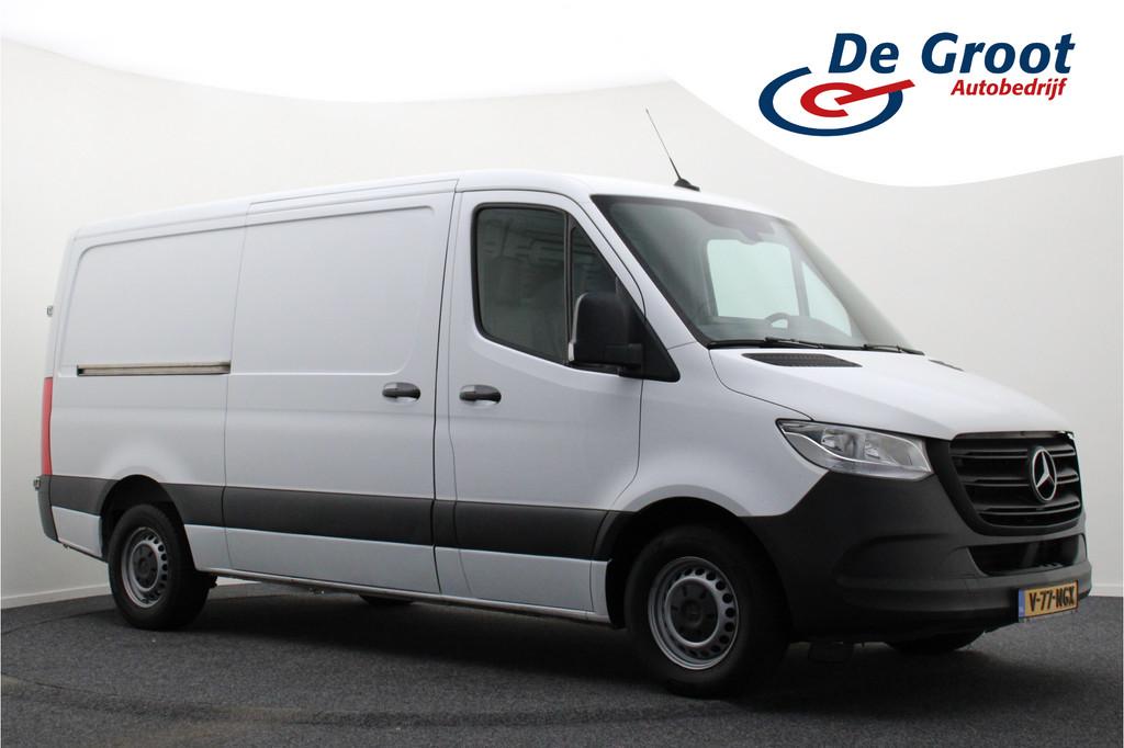 Mercedes-Benz Sprinter 317 CDI Aut. L2H1 Leer, Standkachel,, Automaat, Achterwielaandrijving, Gebruikt, Zwart