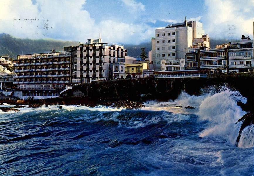 Tenerife - Puerto de la Cruz / Hotel San Telmo, Ophalen of Verzenden, 1960 tot 1980, Gelopen, Spanje
