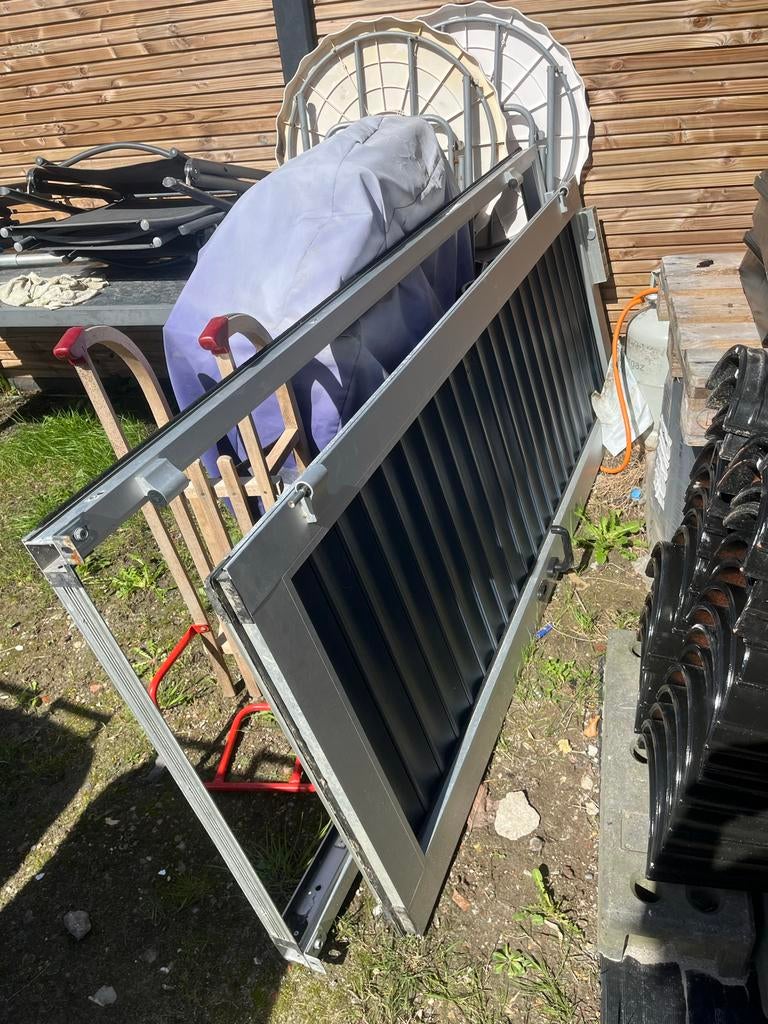 Hormann aluminium deur, Ophalen, 120 cm of meer, Garagedeur, 215 cm of meer