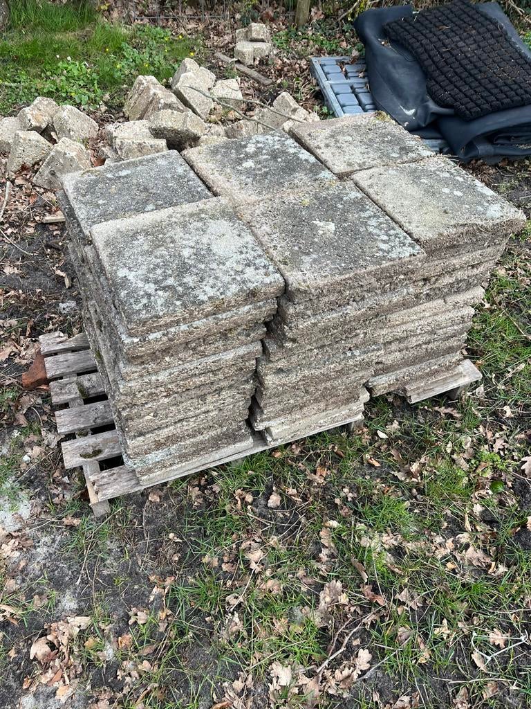 Gratis afhalen 30x30 cm tegels, Tuin en Terras, Ophalen, Gebruikt, 10 m² of meer, Beton