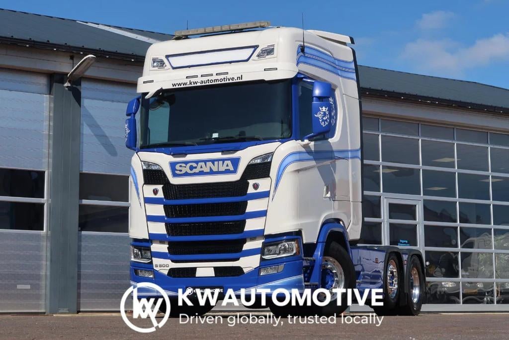 Scania S500 NGS 6X2/ FULL AIR/ RETARDER/ STEERING-AXLE, Automaat, Scania, Wit, Leder