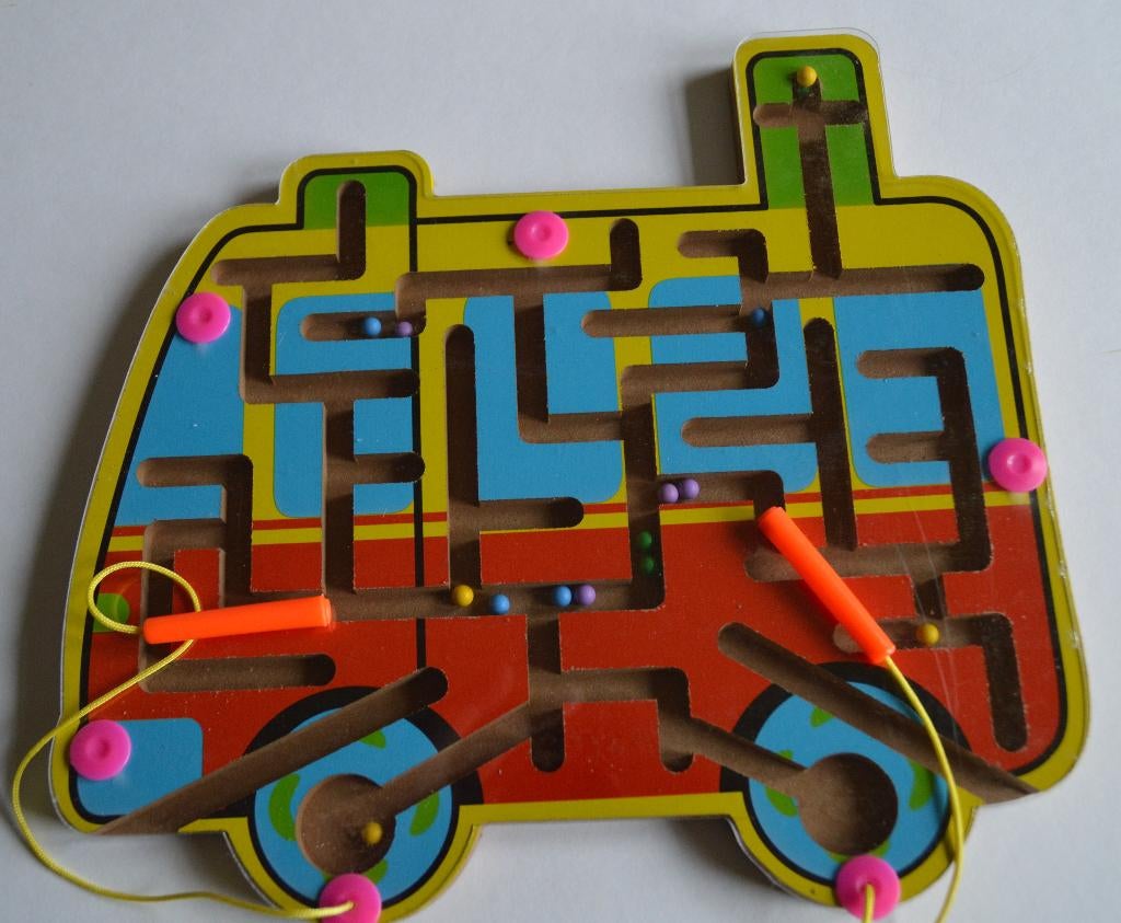 schoolbus  magneetspel  motoriek, ., Nieuw, Ophalen of Verzenden, .