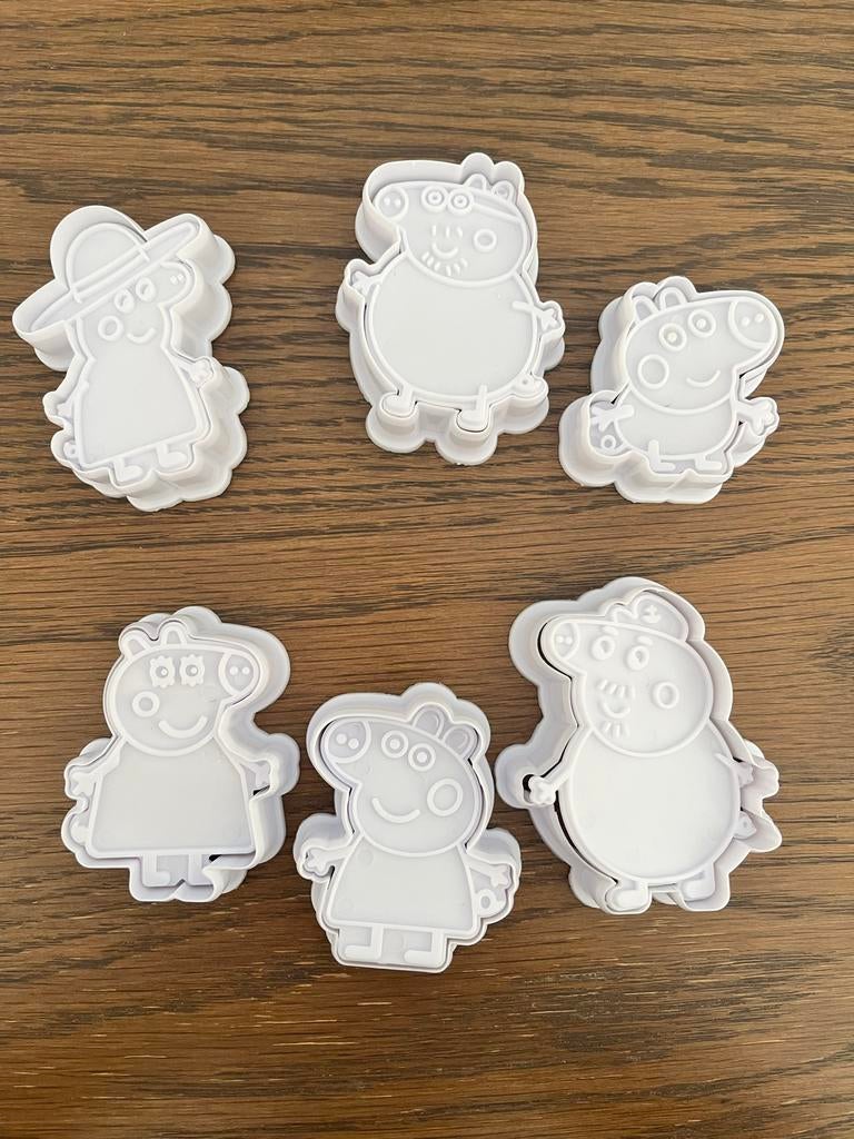 Peppa Pig klei / zand stempels, Ophalen of Verzenden, Gebruikt, Knutselen