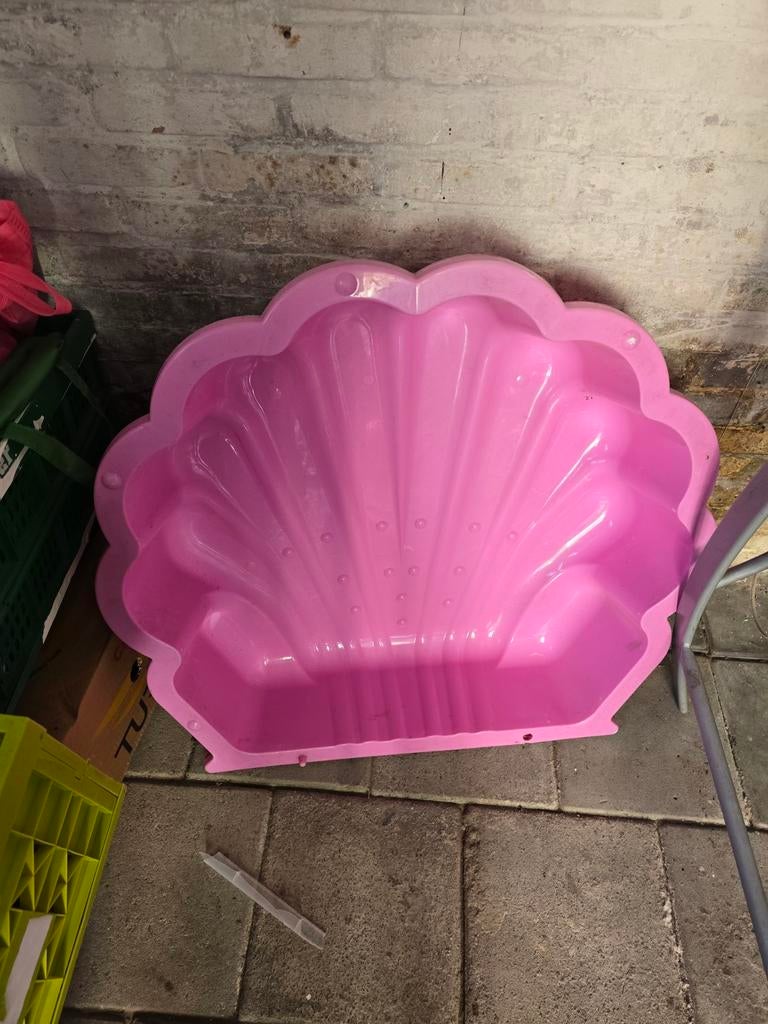 Roze schelp zandbak voor kinderen, Kinderen en Baby's, Speelgoed | Buiten | Zandbakken, Ophalen, Gebruikt
