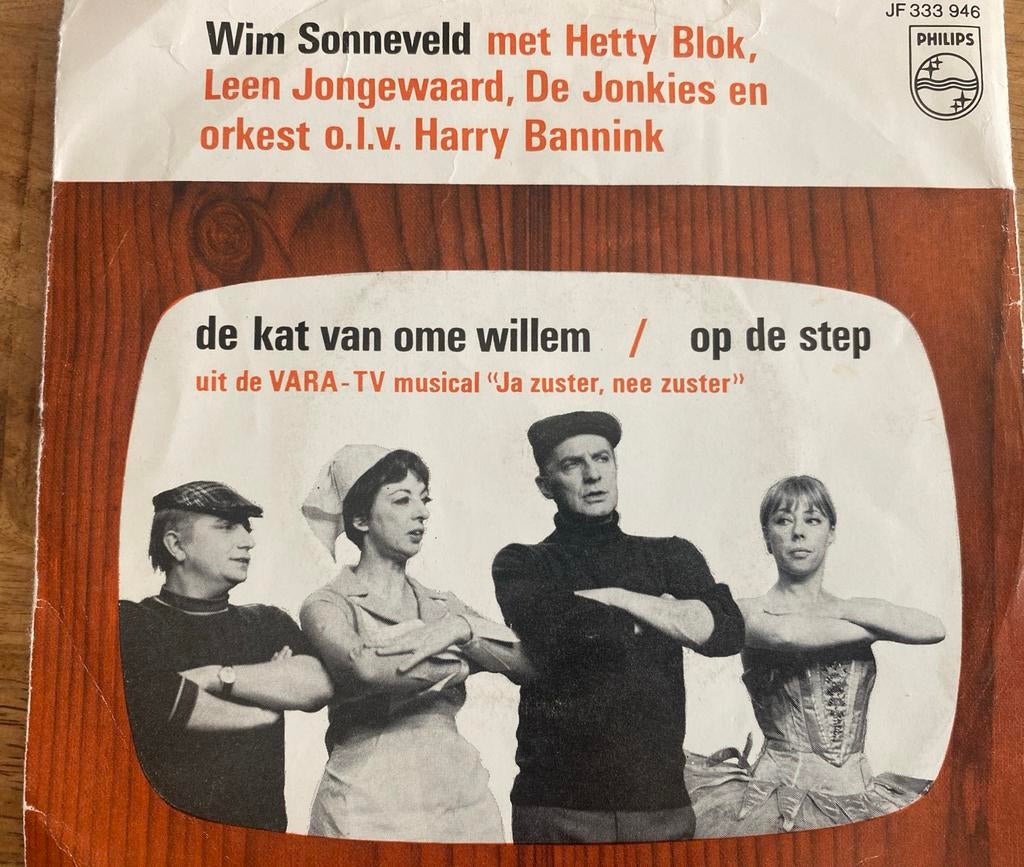 Wim Sonneveld - De Kat Van Ome Willem / Op De Step, Gebruikt, Verzenden, 7 inch, Single