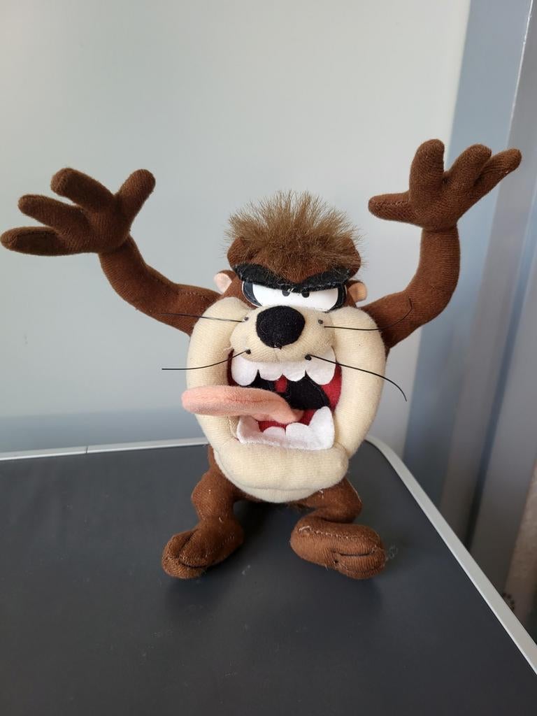Vintage knuffel Tasmanian Devil - Looney Tunes, Ophalen of Verzenden, Looney Tunes, Zo goed als nieuw