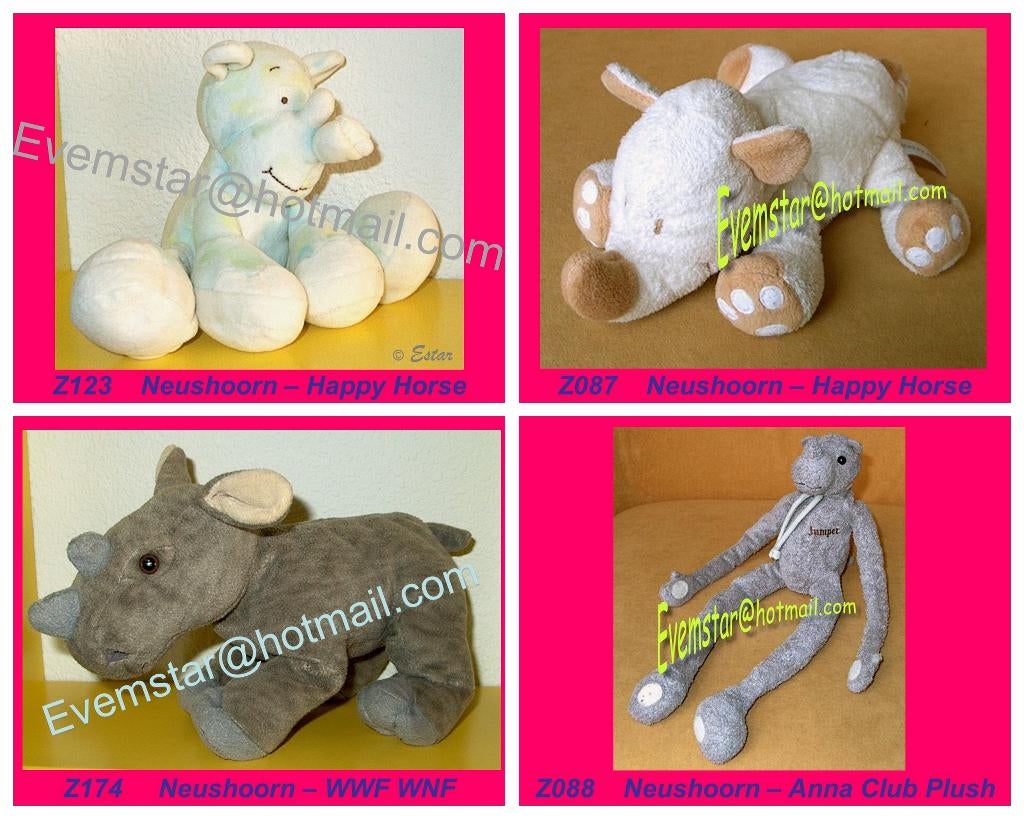 Neushoorn - Happy Horse WWF WNF Anna Club Plush, Ophalen, Zo goed als nieuw, Overige typen