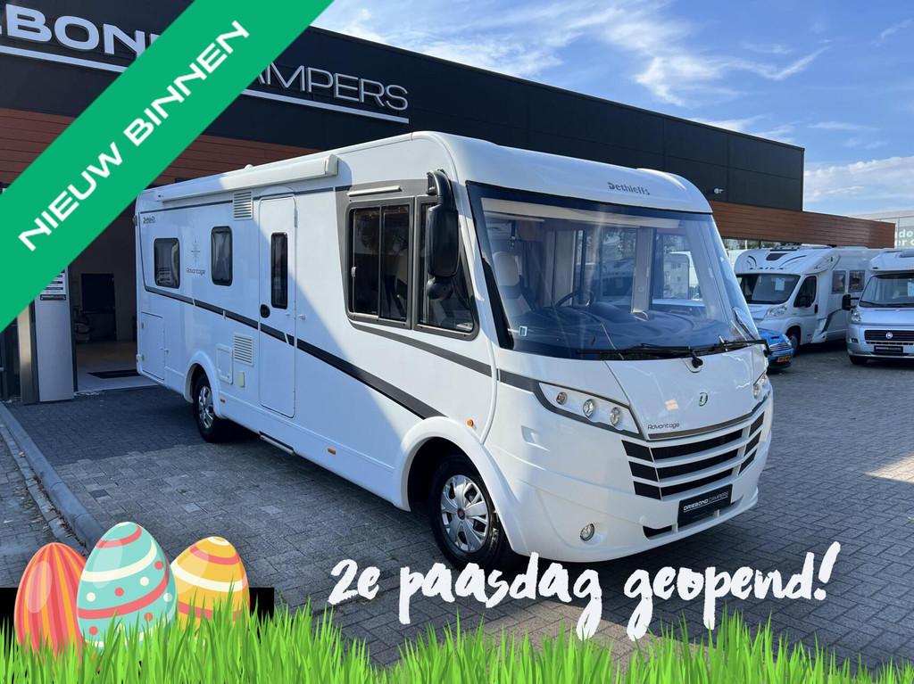 Dethleffs Advantage 7051 DBM Queensbed Hefbed Maxxfan Zonnep, Integraal, Airbags, 7 tot 8 meter, Elektrische ramen