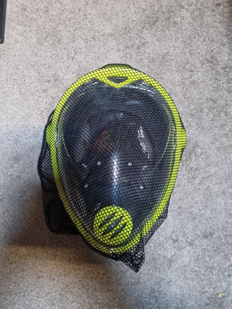 Snorkelmasker compleet maat S-M ZGAN 1x gebruikt, Watersport en Boten, Ophalen of Verzenden, Zo goed als nieuw, Duikbril of Snorkel