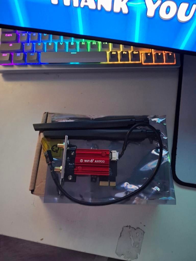 WiFi 6 AX900 PCIe Adapter - Full Slot Compatibel, Computers en Software, Netwerkkaarten, Ophalen of Verzenden, Zo goed als nieuw