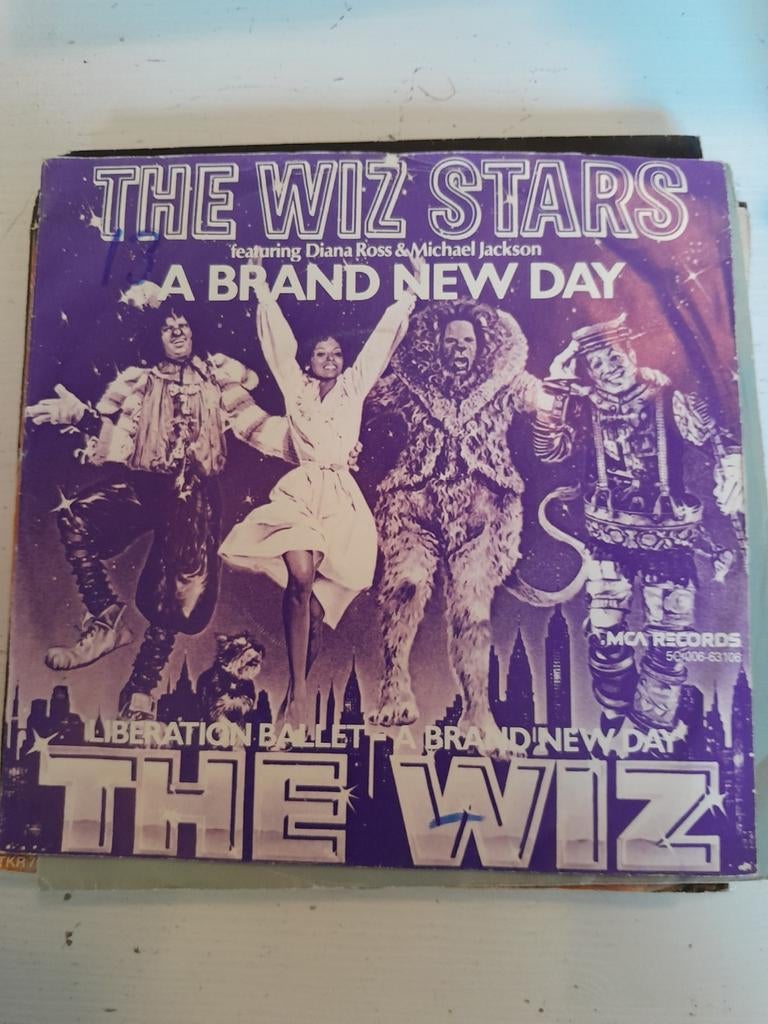 The wiz stars 7 inch a brand new day, Ophalen of Verzenden, Zo goed als nieuw, Pop