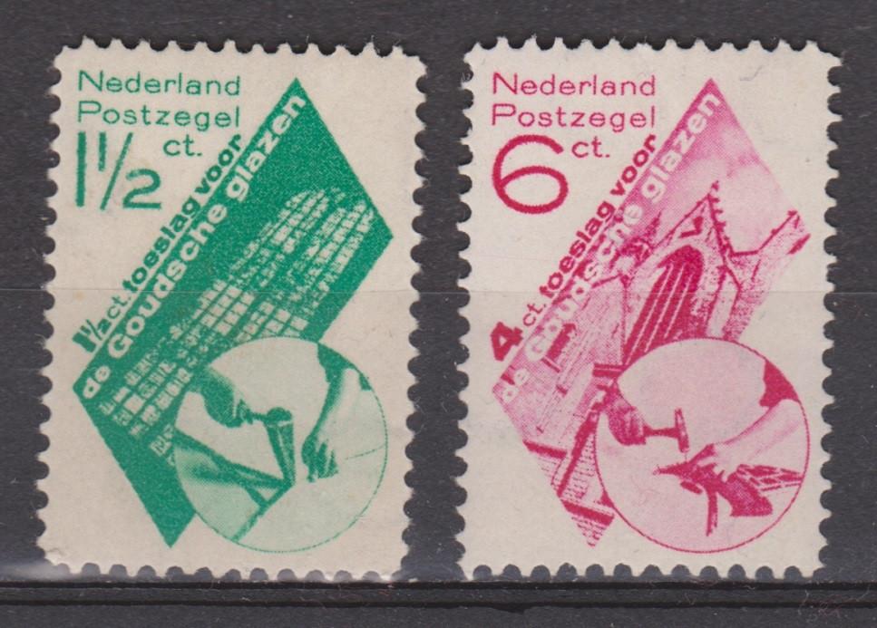 NVPH 238 - 239 PF Goudse Glazen 1931 OUD NEDERLAND p/stuk, Ophalen of Verzenden, T/m 1940, Postfris