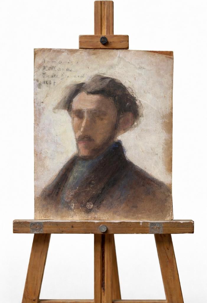 Schilderij gesigneerd Emile Bernard, Antiek en Kunst, Kunst | Schilderijen | Klassiek, Ophalen of Verzenden