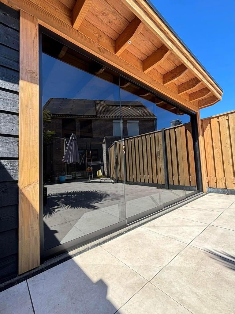 Glazen schuifwanden incl. Montage️, Ophalen, Nieuw, Veranda