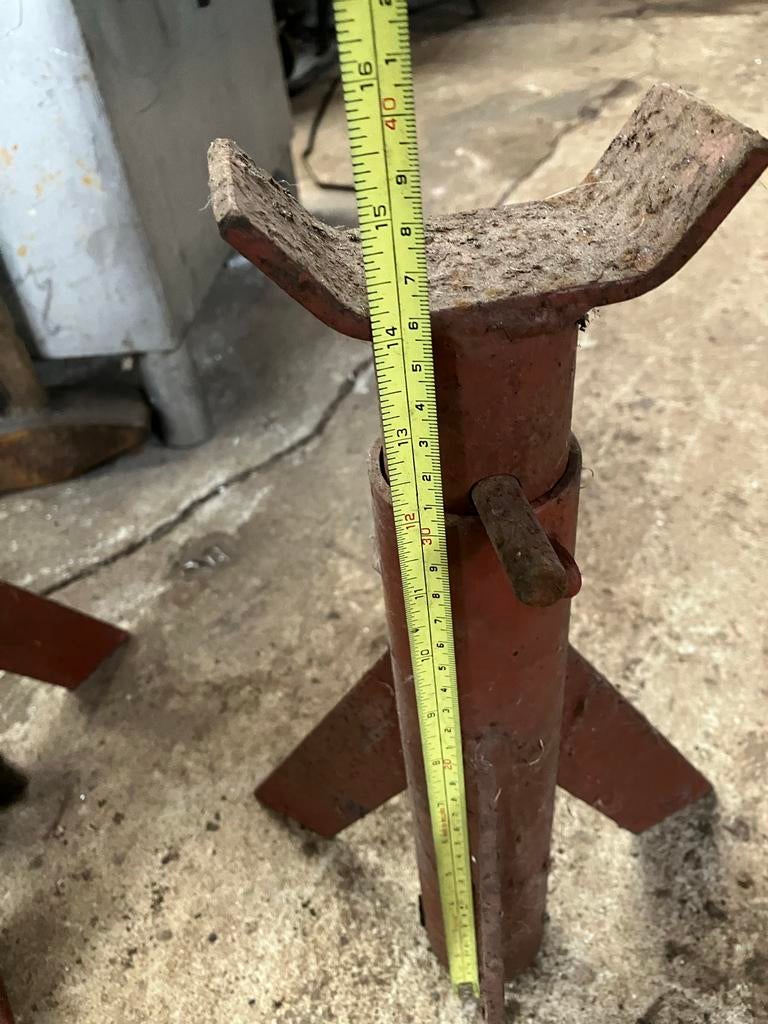 4x Stevige Assteunen - Gebruikt, Auto diversen, Krikken, Ophalen, Gebruikt, Mechanisch, Schaarkrik