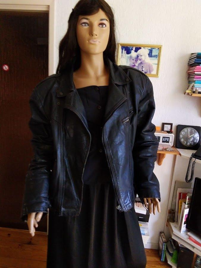 Motorjas van leer, maat 56, Ophalen of Verzenden, Tweedehands, Jas | leer