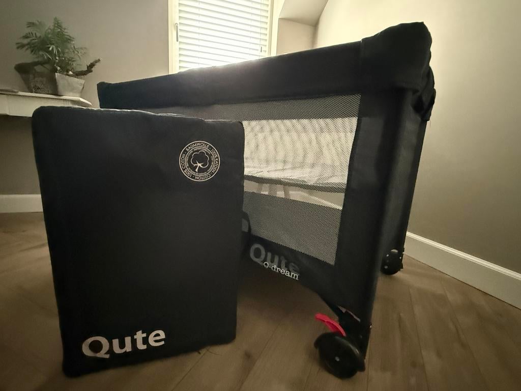 Campingbedje Qute, compleet!, Kinderen en Baby's, Babywiegjes en Ledikanten, Ophalen, Zo goed als nieuw, Reisbedje