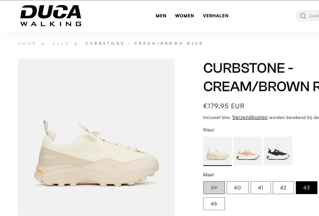 Sportieve sneaker, DUCA Curbstone maat 43, Ophalen of Verzenden, Zo goed als nieuw, Overige kleuren, Sneakers of Gympen