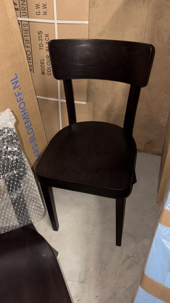 Restaurant stoelen wenge nieuw, Huis en Inrichting, Stoelen, Nieuw, Overige kleuren, Ophalen of Verzenden