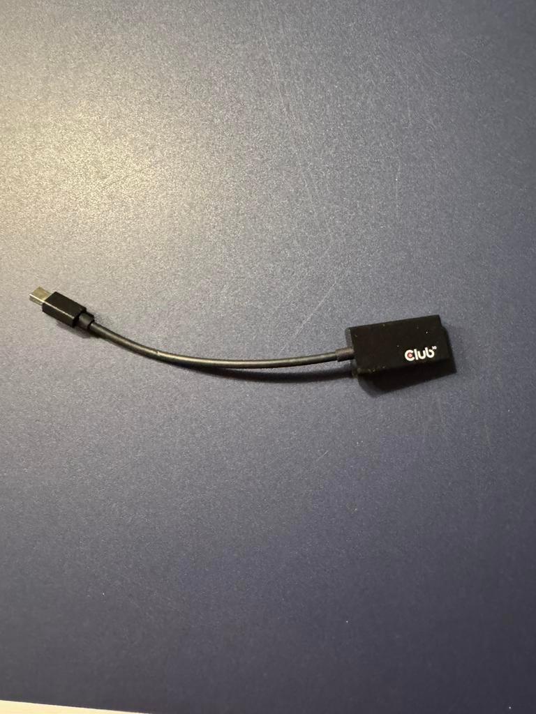 HDMI hub club3D kabel hdmi adapter mini displayport 20 cm, Ophalen of Verzenden, Zo goed als nieuw, Minder dan 2 meter, HDMI-kabel