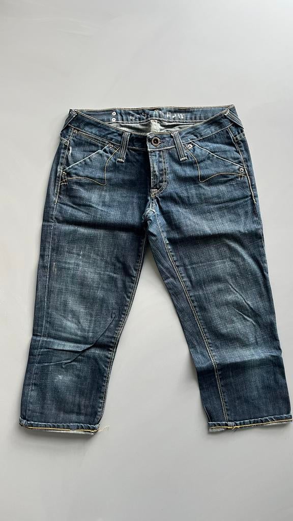 G-STAR RAW Dames Spijkerbroek 3/4 Pijpen Maat 29, Ophalen of Verzenden, Gedragen, Blauw, W28 - W29 (confectie 36)