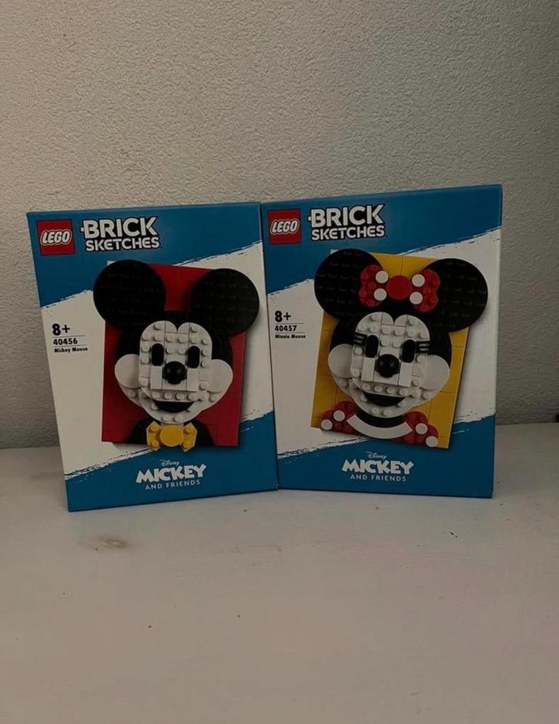 Lego Bricksketches 40456 & 40457 Mickey en Minnie Mouse, Ophalen of Verzenden, Nieuw, Complete set, Lego