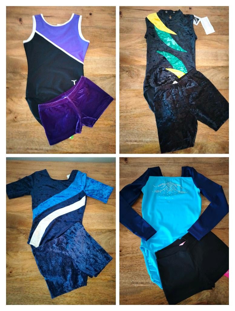 Diverse turnpakjes met turnbroekjes maat 164 Koopjes!, Sport en Fitness, Turnen, Kindermaat 146 t/m 176, Ophalen of Verzenden