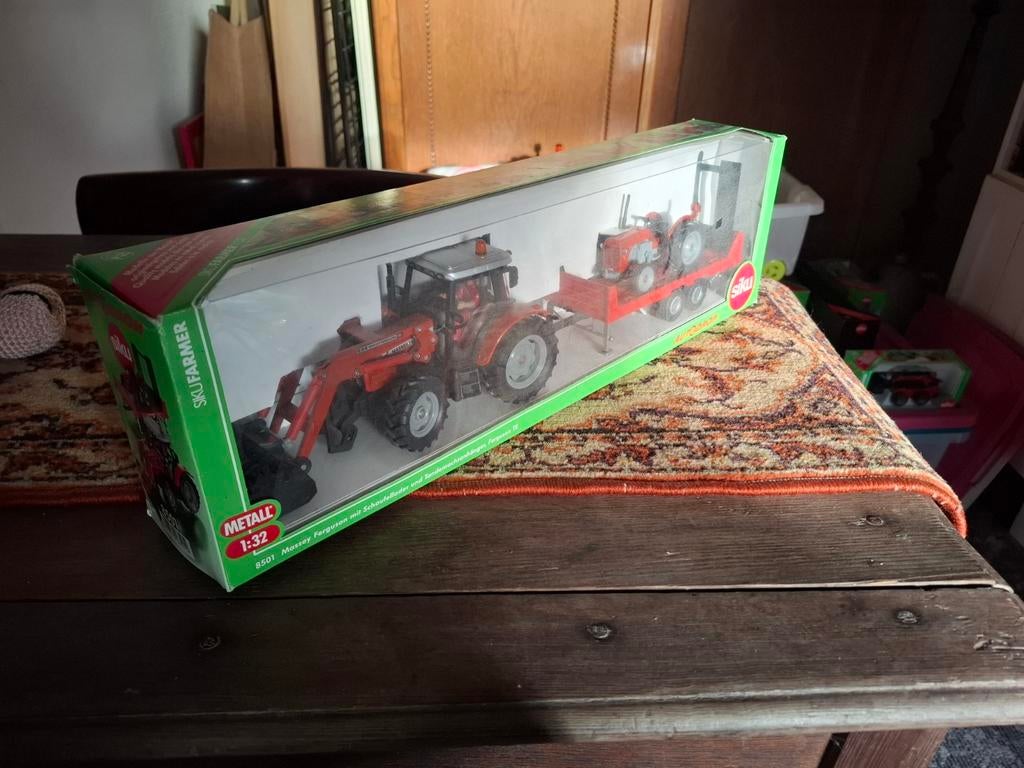Siku Farmer 1:32 Tractor met aanhanger en kleine tractor, Overige merken, 1:32 tot 1:50, Overige typen, Nieuw