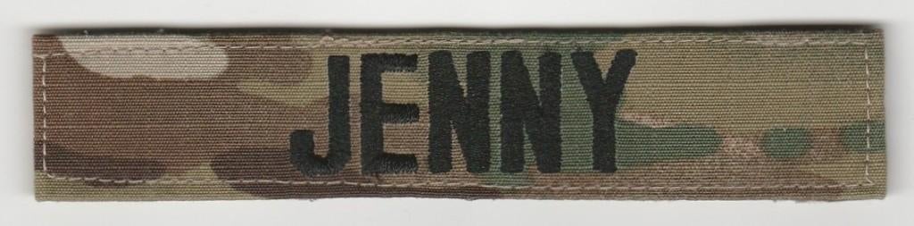 Naamlint Jenny (camouflage), waarschijnlijk US Army, Verzamelen, Militaria | Algemeen, Verzenden, Landmacht, Amerika, Embleem of Badge