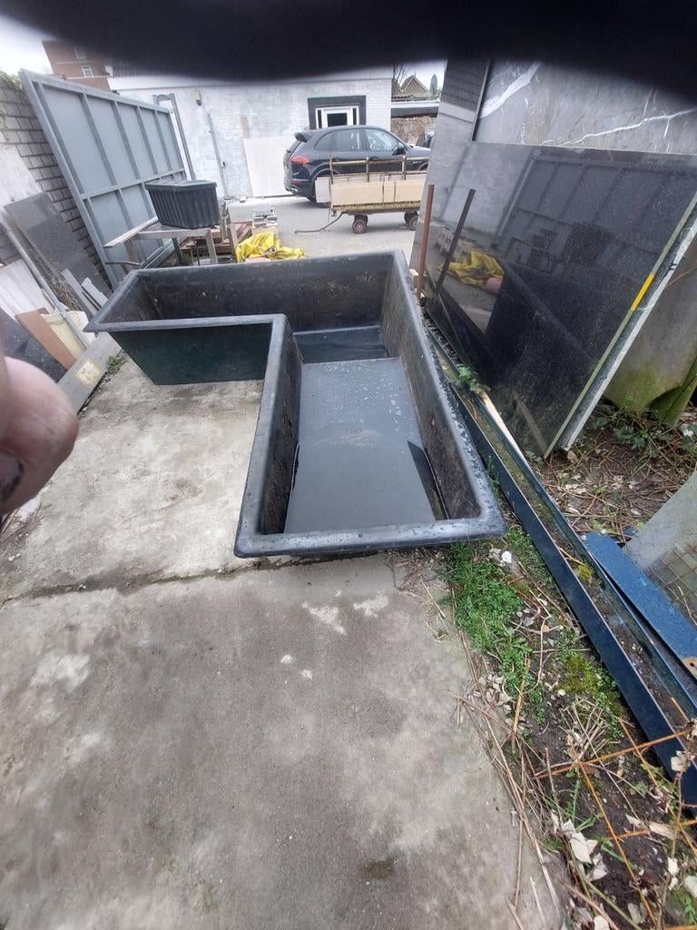 Vijverbak L-vorm, Ophalen