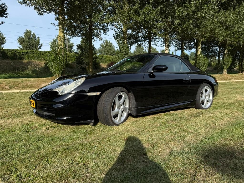 Porsche 996 2003 - Hand - Cabrio - Zwart - Uitstekende staat, Achterwielaandrijving, Zwart, Cabriolet, Zwart
