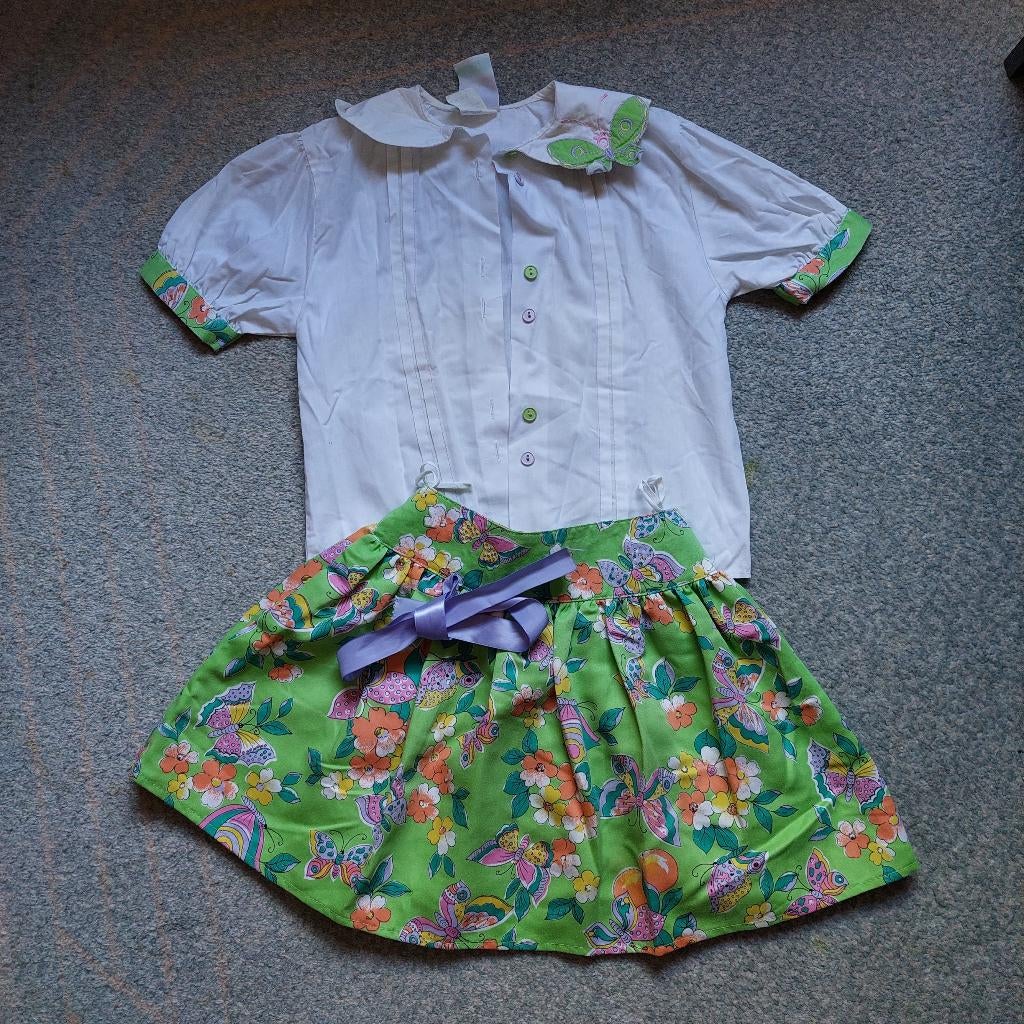 Meisjes rok en blouse, maat 116, Kinderen en Baby's, Kinderkleding | Maat 116, C&A, Meisje, Ophalen of Verzenden, Zo goed als nieuw