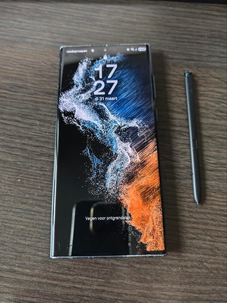 Samsung S22 Ultra - 128GB Groen, Gebruikt, Overige kleuren, Touchscreen, Ophalen of Verzenden