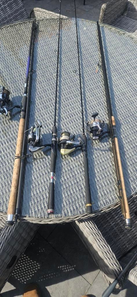 Hengelset, foudraal en visplateau, Ophalen, Zo goed als nieuw, Werphengel