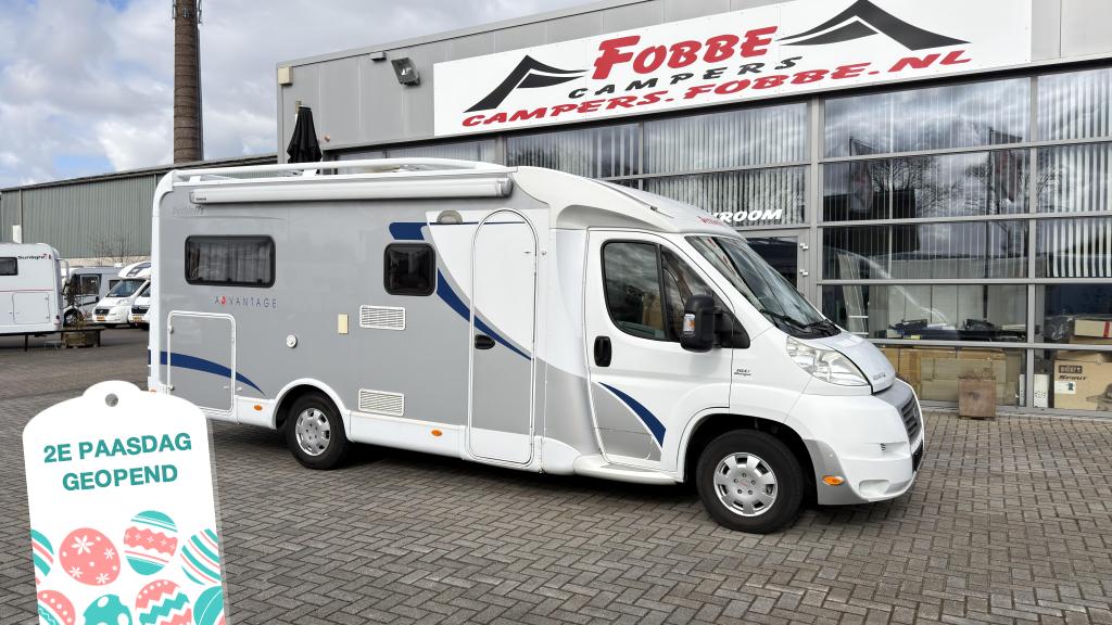 Enkele bedden Dethleffs Advantage T6611 Uit 2008 160PK 75dkm, Ringverwarming, Fiat, Bedrijf, Tot en met 3