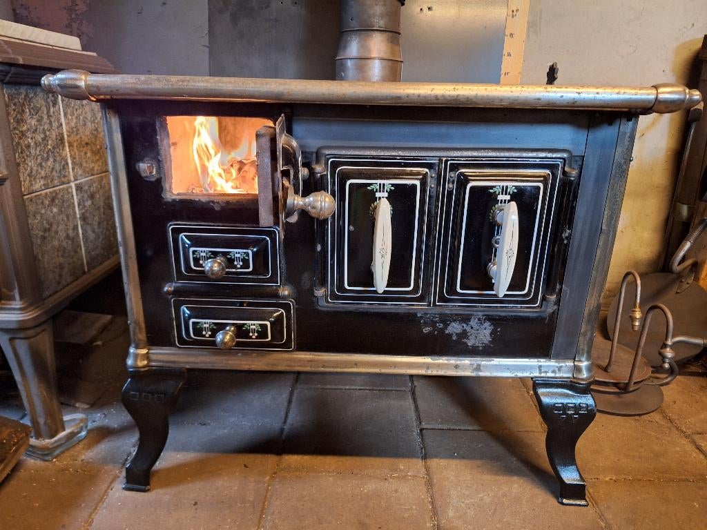 Supermooi houtfornuis houtkachel fornuis, Huis en Inrichting, Kachels, Ophalen, Gebruikt, Houtkachel, Vrijstaand