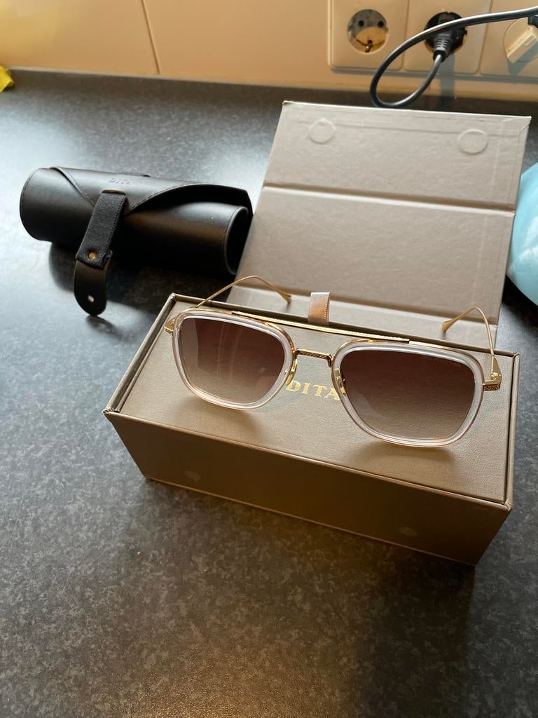 Dita Flight 006 zonnebril, Gebruikt, Zonnebril, Bruin, Ophalen