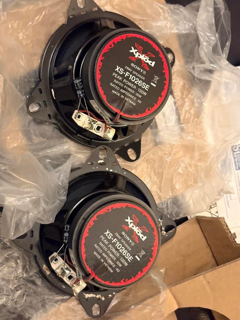 Sony Xplod XS-F1026SE 130W autoluidsprekers, Ophalen of Verzenden, Zo goed als nieuw