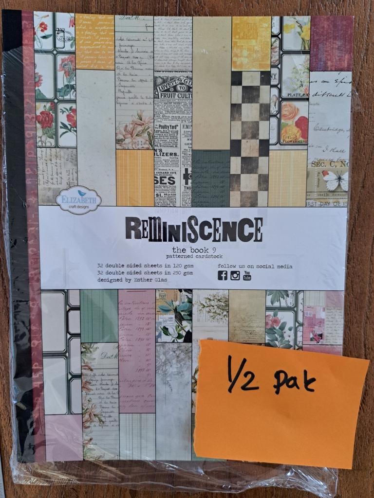 ECD REMINISCENCE THE BOOK PAPIER ELIZABETH CRAFT DESIGNS, Ophalen of Verzenden, Zo goed als nieuw, Papier of Karton