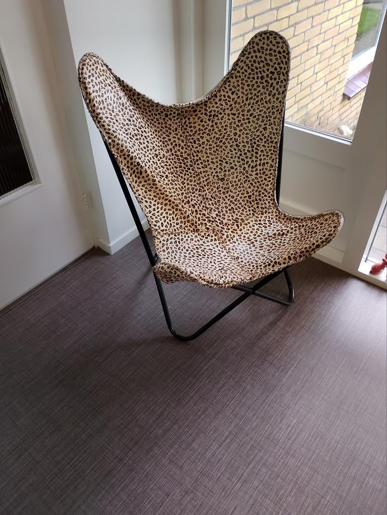 Vlinderstoel luipaard €50,=, Ophalen of Verzenden, Zo goed als nieuw, 75 tot 100 cm