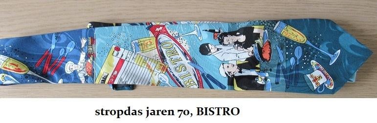 vintage jaren 70 stropdas, BISTRO, Kleding | Heren, Ophalen of Verzenden, Zo goed als nieuw