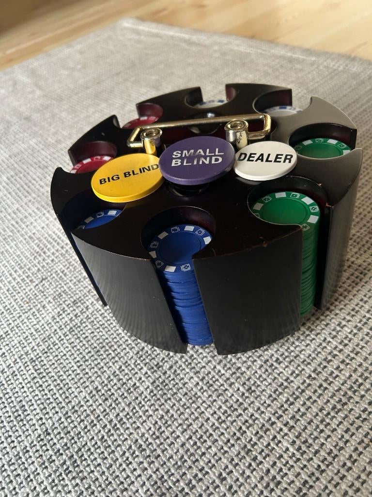 Pokerset, Ophalen, Gebruikt