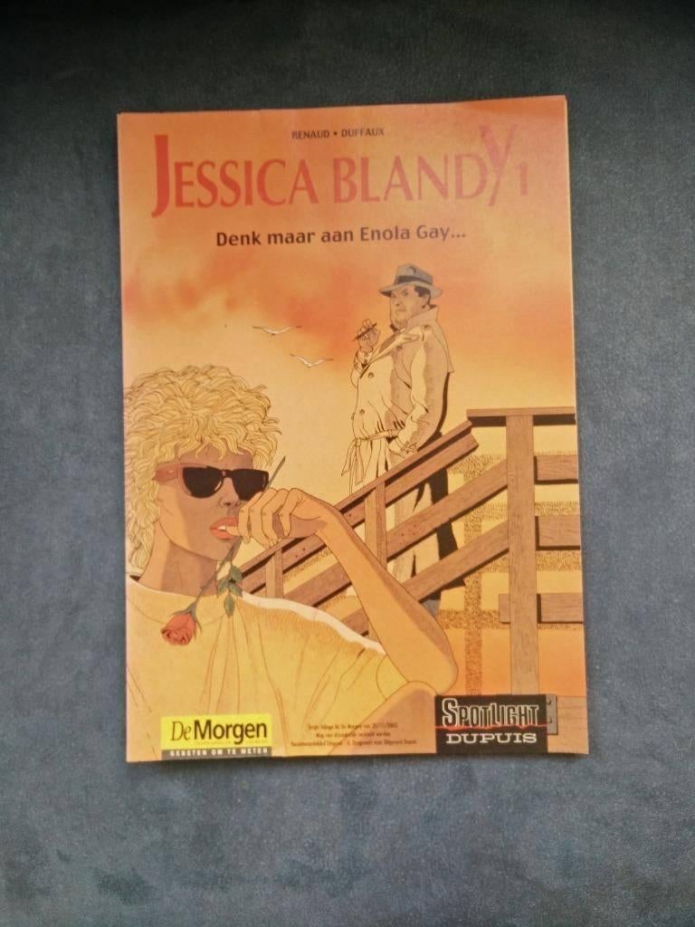 Jessica Blandy - Denk maar aan Enola Gay - Bijlage De Morgen, Eén stripboek, Nieuw, Ophalen of Verzenden, Renaud