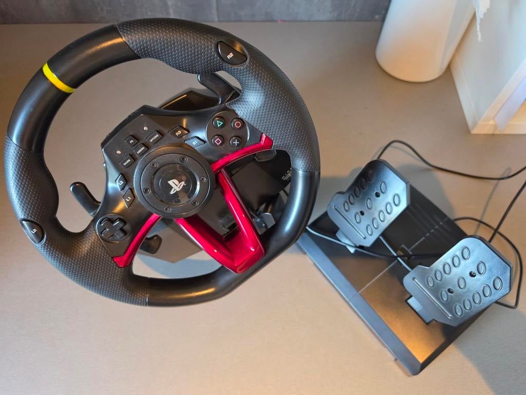 Hori Wireless Racing Wheel Apex voor PlayStation, Spelcomputers en Games, Ophalen, Gebruikt, PlayStation 4, Stuur of Pedalen