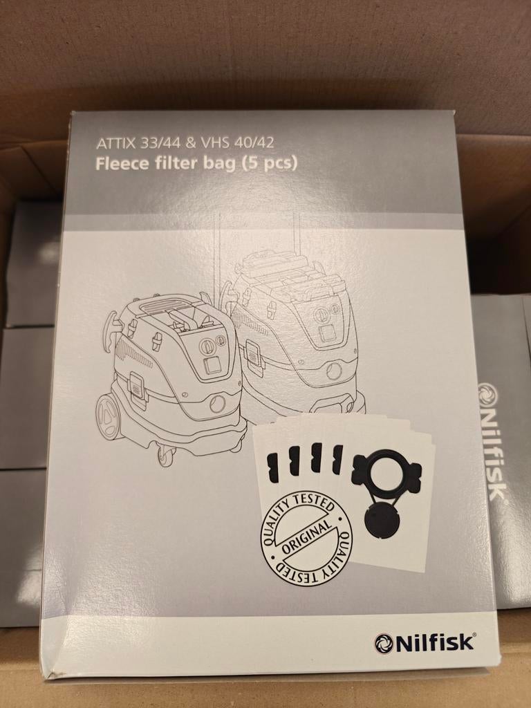 30x Nilfisk Stofzuigerzakken ATTIX 33/44 (Nieuw in doos), Ophalen of Verzenden, Nieuw