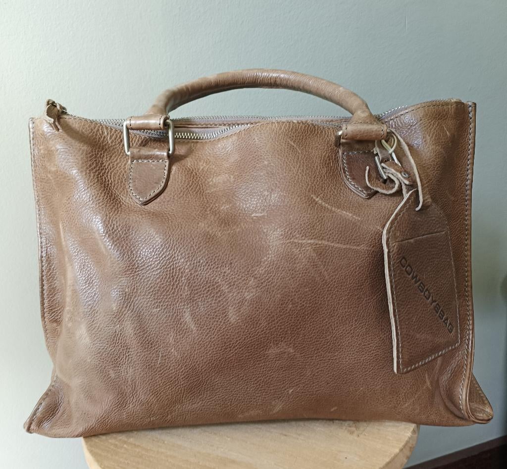 Cowboysbag Shopper Nieuw Taupe Leren Tas, Ophalen of Verzenden, Nieuw, Beige, Shopper