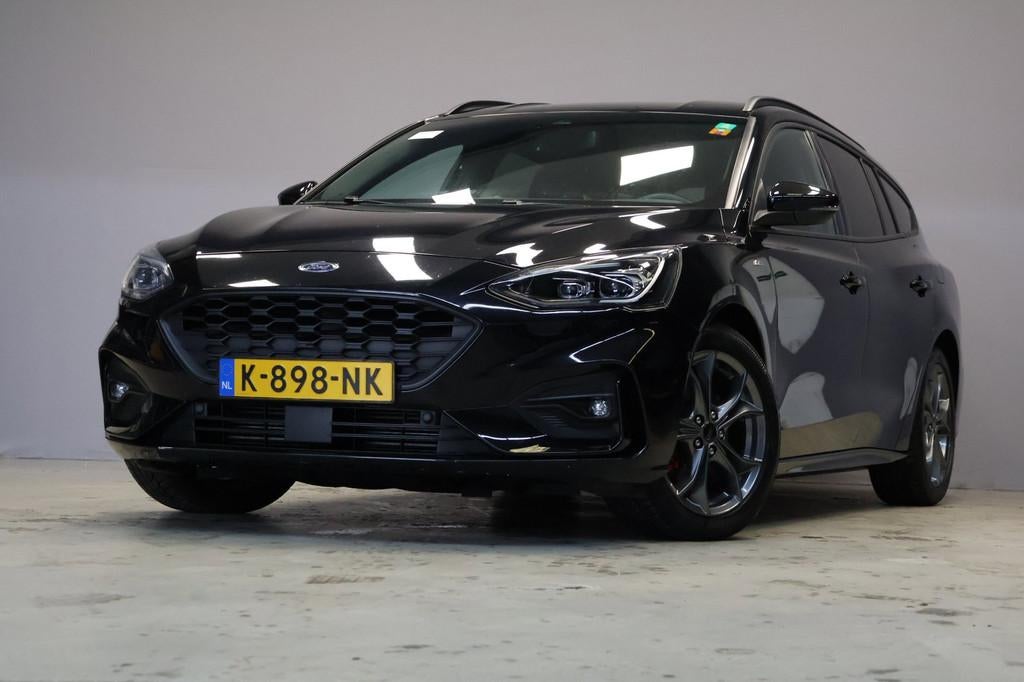 Ford Focus Wagon 1.0 EcoBoost Hybrid ST Line X Business |BO|, Stof, Gebruikt, Adaptive Cruise Control, Zwart
