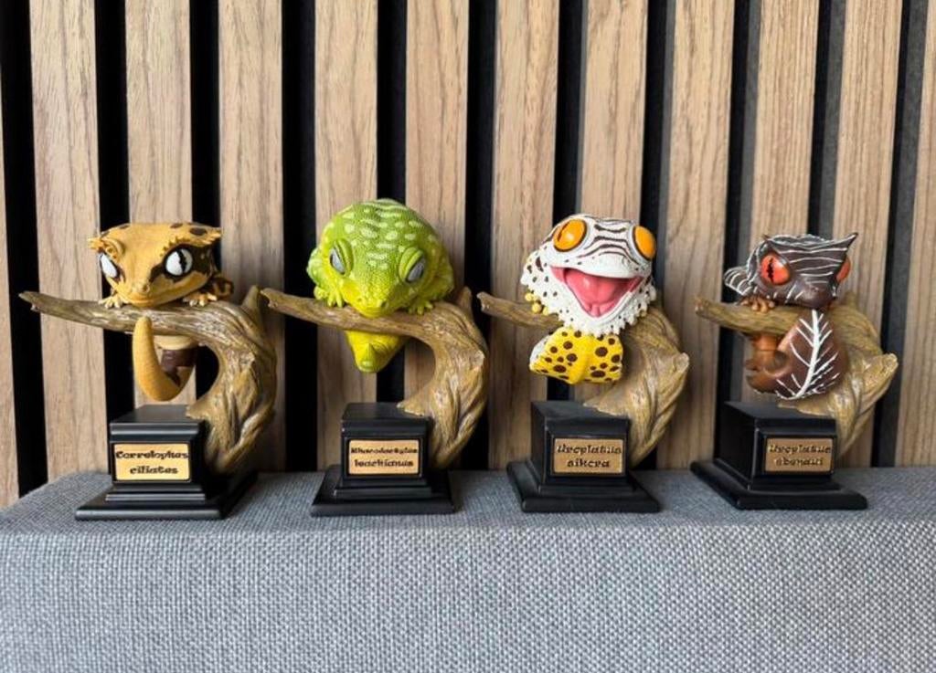 Gekko beeldjes, Ophalen of Verzenden, Zo goed als nieuw